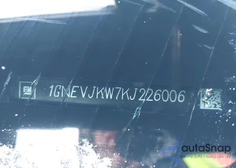 2019 Chevrolet Traverse Rs z USA, uszkodzony, nr VIN 1GNEVJKW7KJ226006